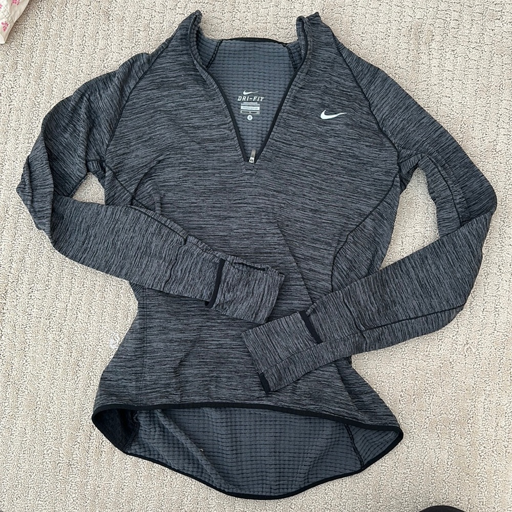 Nike half zip fleece lined